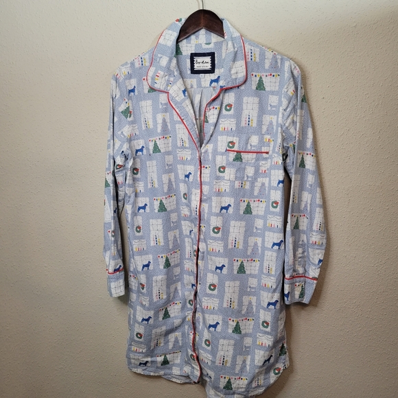 Boden Holiday Window Sleepwear Nightshirt - Picture 2 of 9